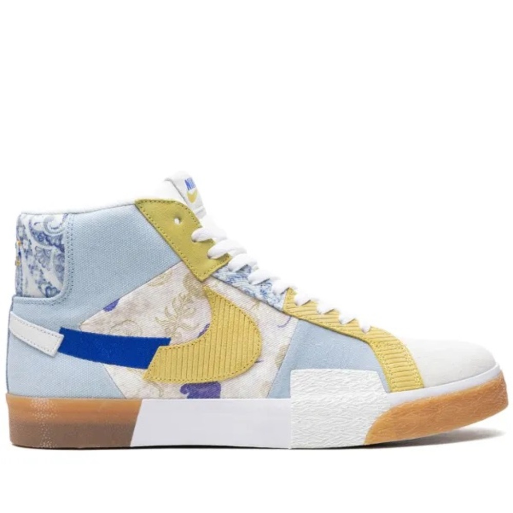 Nike SB Zoom Blazer Mid Premium Paisley Pack Border Blue 7.5